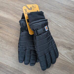 Carhartt Waterproof Insulated Quilted Knit Cuff Gloves — Women's M